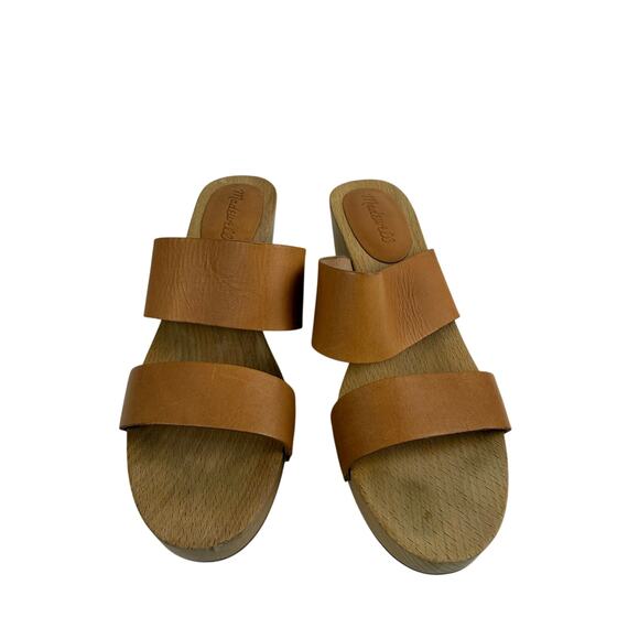Madewell Shoes - Madewell Stylish Leather Block Heel Sandals - Size 8